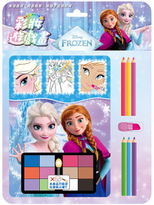 冰雪奇緣彩妝遊戲畫