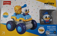 唐老鴨水泥車-迪士尼組裝磨輪工程車24P