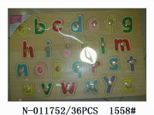 木製字母拼板1558/36P                                                                                                    